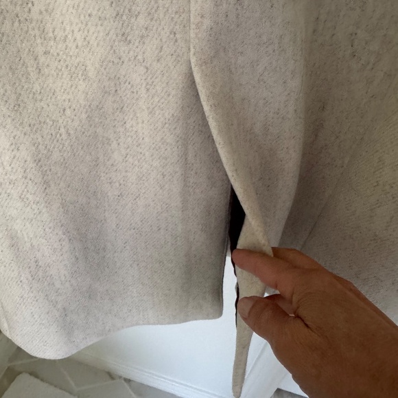 Mango Double breasted wool car coat ecru Small - Picture 4 of 11